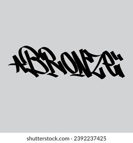 graffiti vector tagging letter word text street art mural hand draw