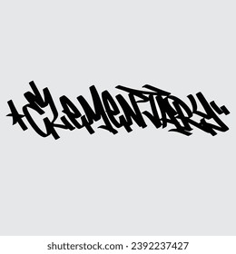 graffiti vector tagging letter word text street art mural hand draw