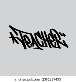 graffiti vector tagging letter word text street art mural hand draw