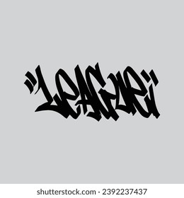 graffiti vector tagging letter word text street art mural hand draw