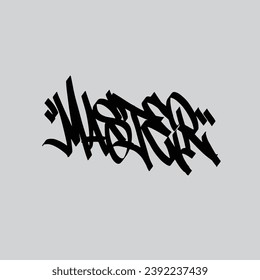 graffiti vectorial etiquetando letra palabra texto arte callejero dibujar mano mural