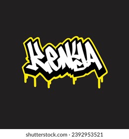 graffiti vector tagging letter word text street art mural hand draw