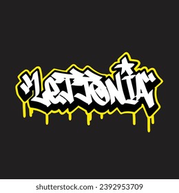 graffiti vector tagging letter word text street art mural hand draw