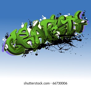 Graffiti vector urban background