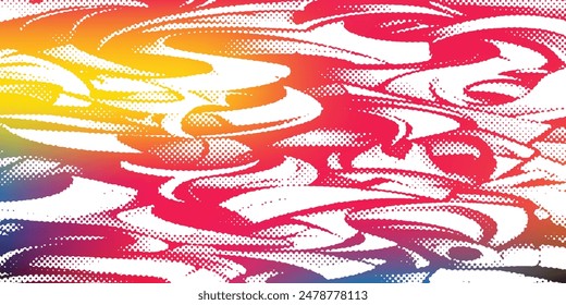 Pared del graffiti, Vector de fondo colorido