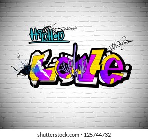 graffiti wall urban background