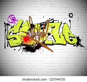 graffiti wall urban background