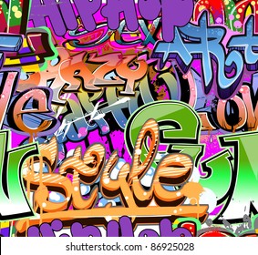 Graffiti Wall Vector Abstract Background Stock Vector (Royalty Free ...