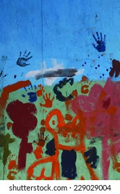 graffiti wall vector background 