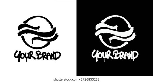 Graffiti Wave Logo, Vektordesign