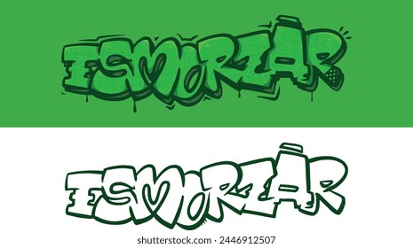 graffiti of the word "esmorzar." It is a word from Valencia (Spain) referring to the meal that is eaten mid-morning.