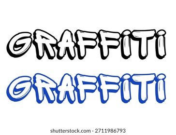 Graffiti graffiti word vector font
Vector font word on a white background