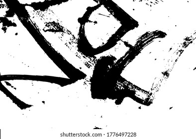 Graffitti.Graffitti rust backdrop.Grunge texture. Grunge black and white vector overlay. Grungy grainy surface.