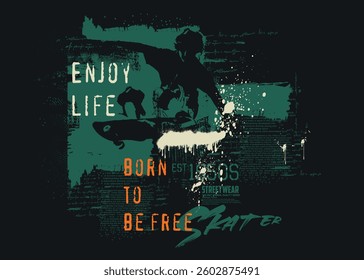 graffity text splash t shirt print. print t shirt style, skater image slogan for t-shirt, art t shirt graphics print design urban typography street art graffiti slogan print.eps