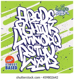 Handlettering Graffiti Alphabet Stock Vector (Royalty Free) 362922002