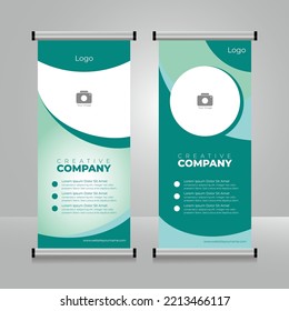 Grafic Banner Vector of green. Perfect for business, marketing, promotion.