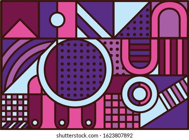 Grafic geometrical backgrounds, seamless vectoral pattern