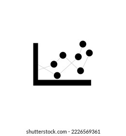 grafic increase analysing management symbolic vector icon logo