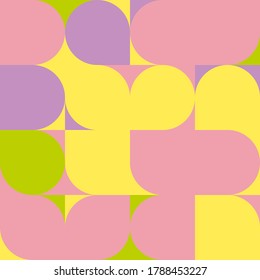 Grafic pattern with abstract geometric shapes. Colorful pattern for banners, wallpaper, covers, cards in minimalistic style. Vector illustration

