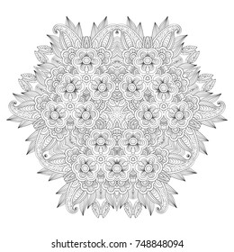 Grafic round lace pattern