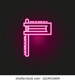 Gragger neon style icon. Simple thin line, outline vector of judaism icons for ui and ux, website or mobile application