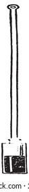 Graham pendulum, vintage engraved illustration. Dictionary of words and things - Larive and Fleury - 1895.