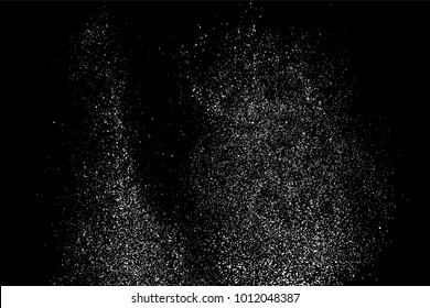 Grain abstract  texture isolated on black background. Noise design element. Distress overlay textured. Vector illustration,eps 10.