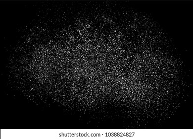 Grain abstract  texture isolated on black background. Noise design element. Distress overlay textured. Vector illustration,eps 10.