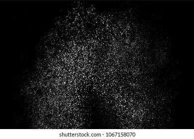 Grain abstract  texture isolated on black background. Noise design element. Distress overlay textured. Vector illustration,eps 10.