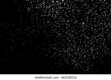Grain abstract  texture isolated on black background. Noise design element. Distress overlay textured. Vector illustration,eps 10.