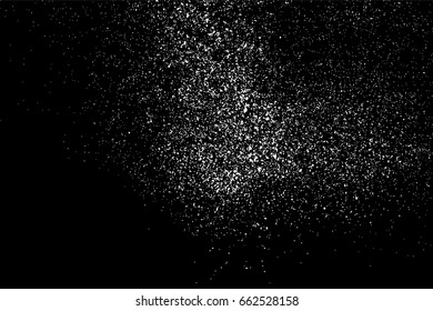 Grain abstract  texture isolated on black background. Noise design element. Distress overlay textured. Vector illustration,eps 10.