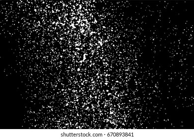 Grain abstract  texture isolated on black background. Noise design element. Distress overlay textured. Vector illustration,eps 10.