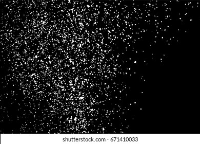 Grain abstract  texture isolated on black background. Noise design element. Distress overlay textured. Vector illustration,eps 10.