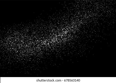 Grain abstract  texture isolated on black background. Noise design element. Distress overlay textured. Vector illustration,eps 10.
