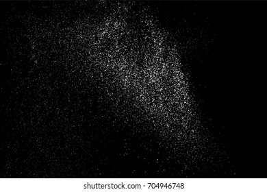 Grain abstract  texture isolated on black background. Noise design element. Distress overlay textured. Vector illustration,eps 10.