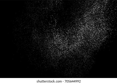 Grain abstract  texture isolated on black background. Noise design element. Distress overlay textured. Vector illustration,eps 10.