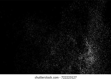 Grain abstract  texture isolated on black background. Noise design element. Distress overlay textured. Vector illustration,eps 10.