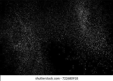 Grain abstract  texture isolated on black background. Noise design element. Distress overlay textured. Vector illustration,eps 10.
