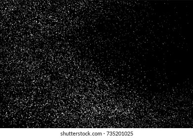 Grain abstract  texture isolated on black background. Noise design element. Distress overlay textured. Vector illustration,eps 10.