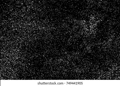 Grain abstract  texture isolated on black background. Noise design element. Distress overlay textured. Vector illustration,eps 10.