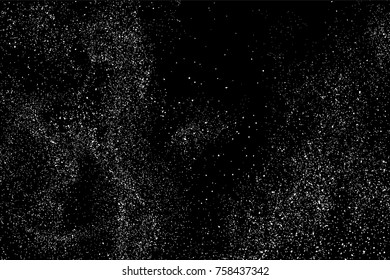 Grain abstract  texture isolated on black background. Noise design element. Distress overlay textured. Vector illustration,eps 10.
