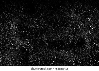 Grain abstract  texture isolated on black background. Noise design element. Distress overlay textured. Vector illustration,eps 10.