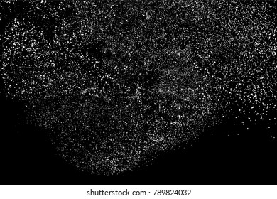 Grain abstract  texture isolated on black background. Noise design element. Distress overlay textured. Vector illustration,eps 10.