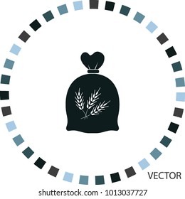 Grain bag, vector icon