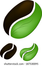 Grain coffee and tea leaf