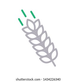 grain color line vector icon