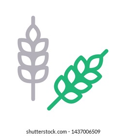 grain color line vector icon