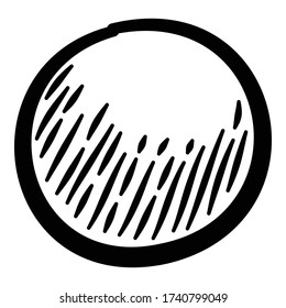 Symbol für die Körnerkonditionierung. Handgezeichnete Abbildung des Kornkonditionskrevektors für Webdesign