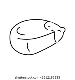 grain corn line icon vector. grain corn sign. isolated contour symbol black illustration