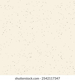 Grain craft grunge surface design. Cream color repeating speckles. Vintage background with dots, particles, speckles, specks, flecks. Vector backdrop